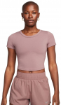 Naiste T-s&auml;rk Nike One Fitted Dri-Fit Short Sleeve Top - Roosa