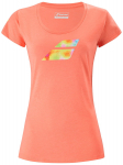 Naiste T-s&auml;rk Babolat Exercise Big Flag Tee Women - Roosa