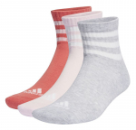 Tennisesokid Adidas Cushioned Sportswear Mid-Cut Socks 3P - Mitmev&auml;rviline