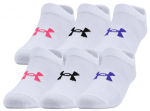 Tennisesokid Under Armour Girls' Essentials No Show 6Pack - Valge