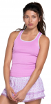 Naiste tennisetopp Lucky in Love Mystic Petal Pink Rival Rib - Roosa