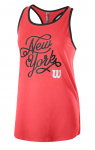 Naiste tennisetopp Wilson New York City Calligra Tech Tank W - Oranž