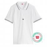 Meeste tennisepolo Wilson Series Seamless Polo - Valge