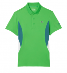 Meeste tennisepolo Lacoste Tennis x Novak Djokovic Ultra-Dry Polo - Roheline