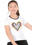 T&uuml;drukute T-s&auml;rk Lucky in Love Paisley In Love Short Sleeve - Valge