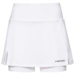 Naiste tenniseseelik Head Club Basic Skort Long W - Valge