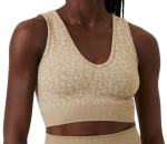 Naiste tennisetopp Bj&ouml;rn Borg Sthlm Seamless Light Crop Top - Beež