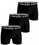 Bokserki sportowe Bj&ouml;rn Borg Shorts Solid 3P B - Must