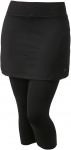 Naiste tenniseseelik Fila Skort Sina Knee Tight - Must
