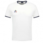 Meeste T-s&auml;rk Le Coq Sportif Tennis Short Sleeve N&deg;5 - Valge