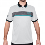 Meeste tennisepolo EA7 Man Jersey Polo Shirt - Valge