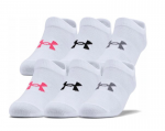 Tennisesokid Under Armour Girls' UA Essentials No Show 6Pack - Valge