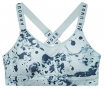 Topp Under Armour Women's Armour Infinity High Printed Sports Bra - Sinine