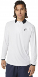 Meeste T-s&auml;rk Asics Men Court 1/2 Zip Long Sleeve Top - Valge
