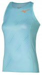 Naiste tennisetopp Mizuno Printed Tank - T&uuml;rkiissinine