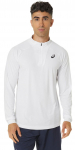 Meeste T-s&auml;rk Asics Men Court 1/2 Zip Long Sleeve Top - Valge