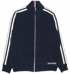 Meeste tennisejakk Tommy Hilfiger Monotype Mix Media Jacket - Sinine