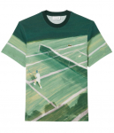 Meeste T-s&auml;rk Lacoste Classic Fit Tennis Print - Roheline