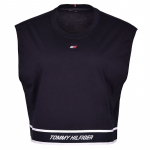 Naiste tennisetopp Tommy Hilfiger Relaxed Tape C-NK Tank - Sinine