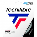 Tennisekeeled Tecnifibre Razor Code (12 m) - Valge