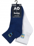 Tennisesokid Australian Open Kids Point Match Ankle Socks 2P - Mitmev&auml;rviline