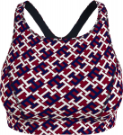 Topp Tommy Hilfiger Mid Intensity AOP Racer Bra - Mitmev&auml;rviline
