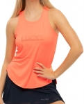 Naiste tennisetopp Lucky in Love Laser Novelty Technology Feeling Lucky Racerback Tank - Roosa