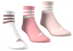 Tennisesokid Adidas 3-Stripes Cushioned Sportswear Mid-Cut Crew Socks - Mitmev&auml;rviline
