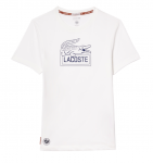 Meeste T-s&auml;rk Lacoste Ultra-Dry Sport Roland Garros Edition Tennis T-Shirt - Valge