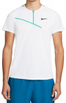 Meeste tennisepolo Nike Spring Slam Ultimate Zip Polo M - Valge