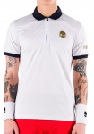 Meeste tennisepolo Hydrogen Half Zip Tech Tee - Valge