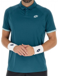 Meeste tennisepolo Lotto Tech II D2 - T&uuml;rkiissinine