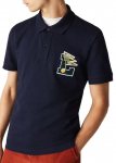 Meeste tennisepolo Lacoste Men&rsquo;s Regular Fit L Badge Cotton Piqu&eacute; Polo Shirt - Sinine