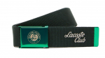 Lacoste Roland Garros Edition Contrast Branding Belt - Roheline