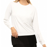 Naiste T-s&auml;rgid (pikkade k&auml;istega) Lucky in Love Post a Plaid The Original Light Weight L/S - Valge