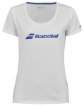 T&uuml;drukute T-s&auml;rk Babolat Exercise Tee Girl - Valge