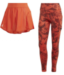 Retuusid Adidas Paris Two in One Match Tight Leggings - Punane