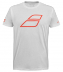 Meeste T-s&auml;rk Babolat Strike Cotton T-Shirt - Valge