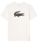 Meeste T-s&auml;rk Lacoste SPORT 3D Print Crocodile Breathable Jersey T-shirt - Valge