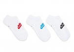 Tennisesokid Nike Sportswear Everyday Essential No Show 3P - Mitmev&auml;rviline