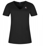 Naiste T-s&auml;rk Le Coq Sportif ESS Tee SS Col V No.1 W - Must