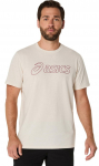 Meeste T-s&auml;rk Asics Logo Short Sleeve - Beež