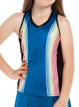 T&uuml;drukute T-s&auml;rk Lucky in Love Neon Lights Tank - T&uuml;rkiissinine