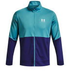 Meeste dressipluus Under Armour Men's UA Pique Track Jacket - T&uuml;rkiissinine