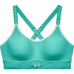 Topp Under Armour Women's Infinity Mid Heather Cover Sports Bra - T&uuml;rkiissinine