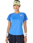 Naiste T-s&auml;rk Asics Match Game Short Sleeve - Sinine