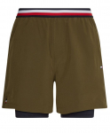 Meeste tennise&scaron;ortsid Tommy Hilfiger Essentials Training 2in1 Short - Roheline