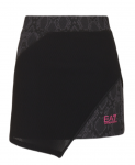 Naiste tenniseseelik EA7 Woman Jersey Miniskirt - Must
