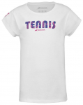 T&uuml;drukute T-s&auml;rk Babolat Exercise Cotton Tee Girl - Valge