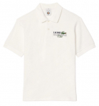 Meeste tennisepolo Lacoste Roland Garros Edition Terry Polo Shirt - Valge
